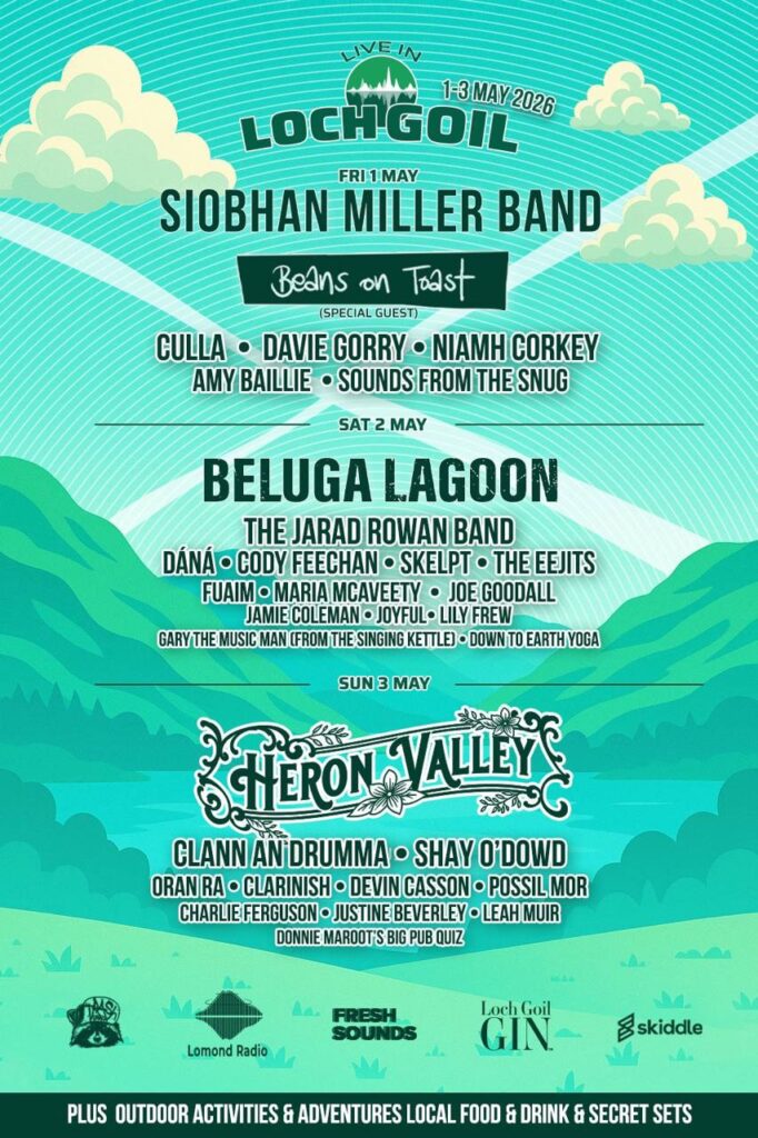 Official lineup for Live in Loch Goil Festival 2026